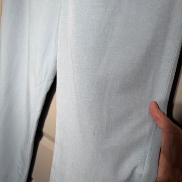 ZARA Light Blue Wide-Leg Trousers | Size S | High Waist | Minimalist Pants - Picture 4 of 4